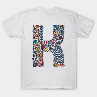 Tropical Letter K T-Shirt